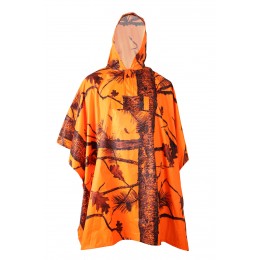 Camo Poncho Hi-Viz Orange