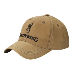 BROWNING CAP LITE WAX W/CORP LOGO KHAKI