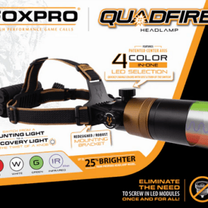FOXPRO Quadfire 4-Color LED Night Hunting Headlamp