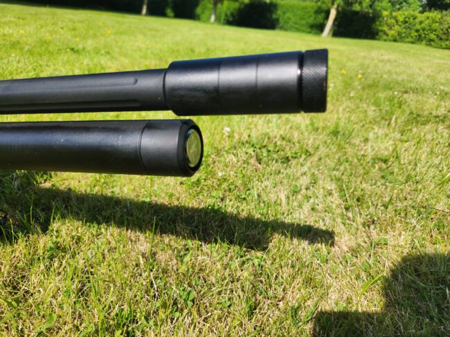 10983 AirMaks Katran L .22 Air-Rifle and Element Optics Helix Scope