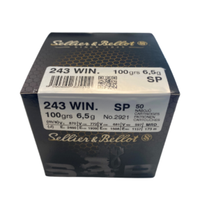 Sellier & Bellot .243 100gr Soft Point Box of 50 rounds