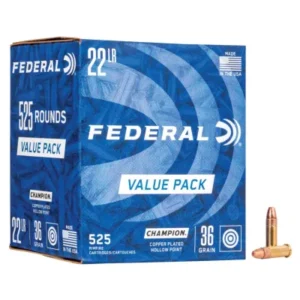 Federal .22LR 36GR Bulk Pack (525 Rounds of Lead Hollow Points)